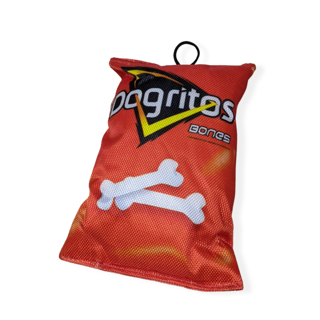 Red Chips Dog Plush