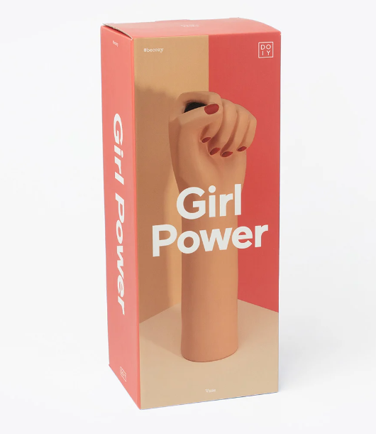 Girl Power Vase - Tan x Doiy