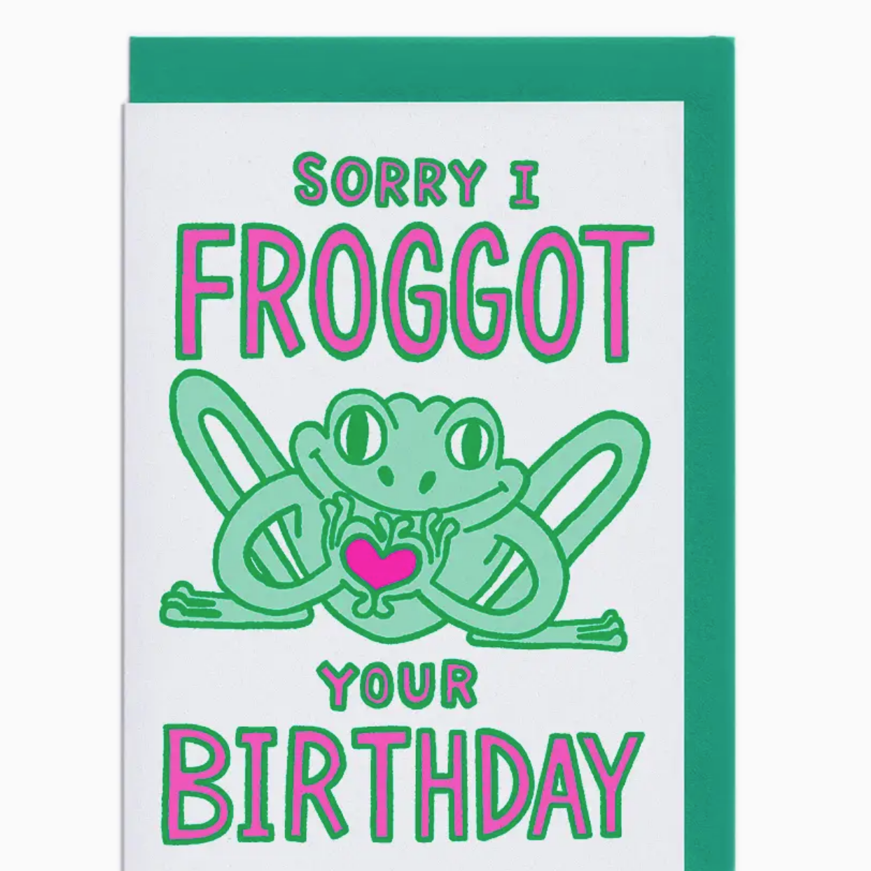 Sorry I Froggot Card x Neighbourhood Press