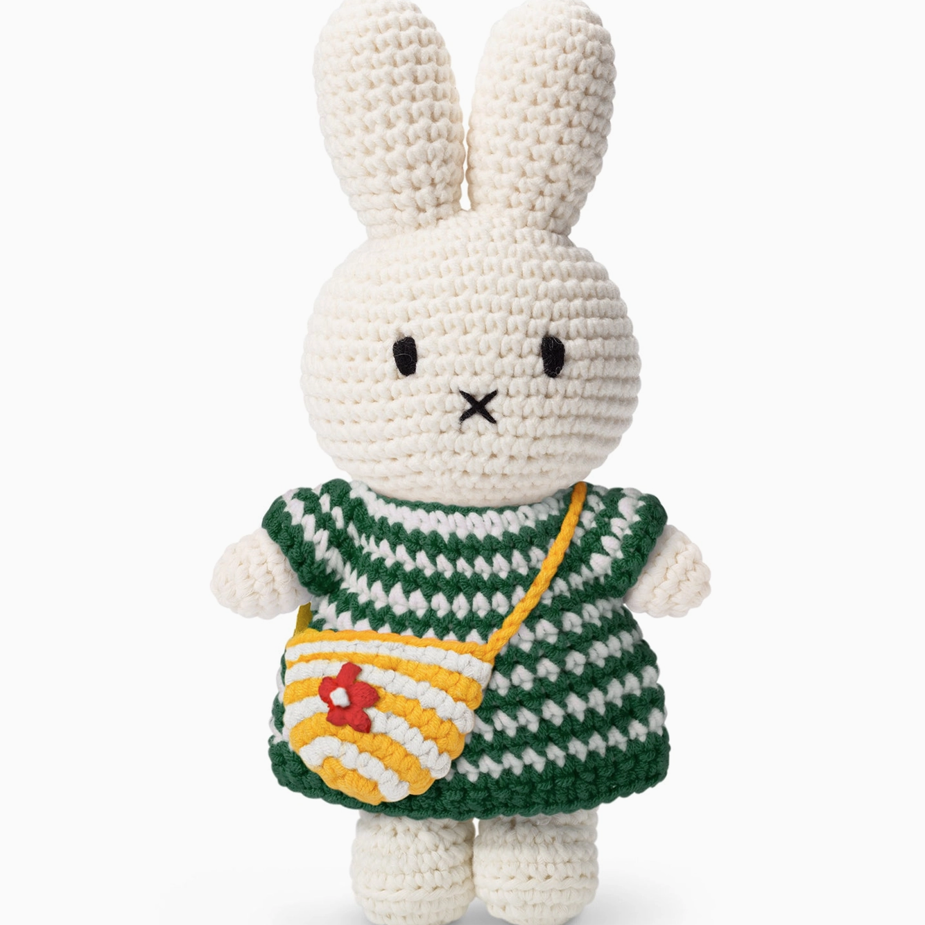 Miffy and Her Striped Bag Handmade Crocheted Soft Toy