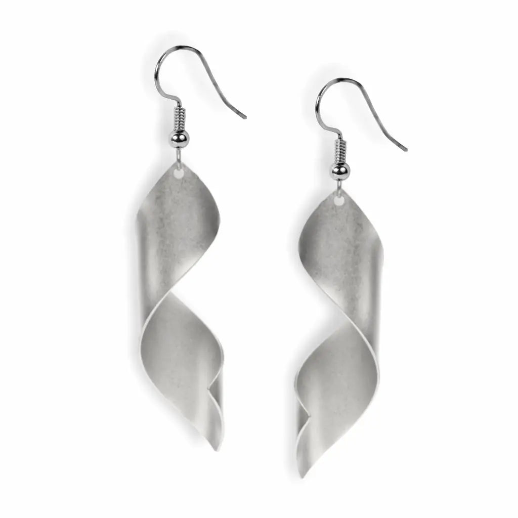Lampshade Earrings - Silver x Man Ray