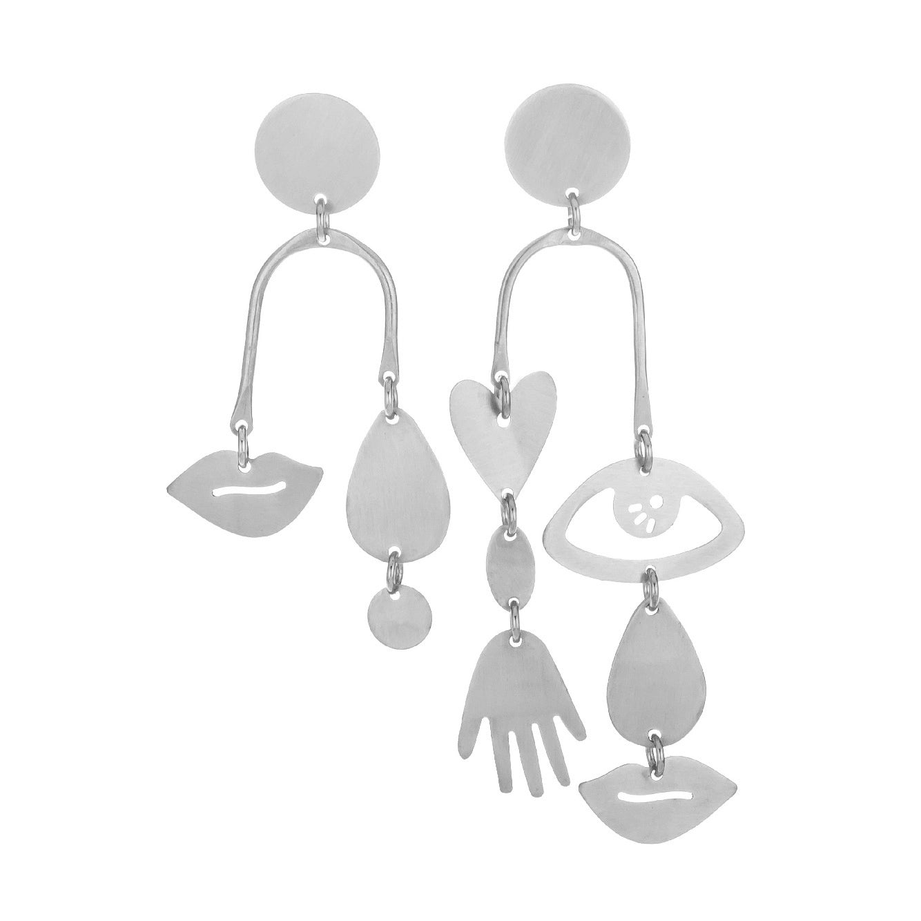 Man Ray Earring - Silver