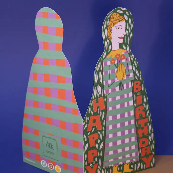 Flower Lady Shaped Greetings Card X Ark