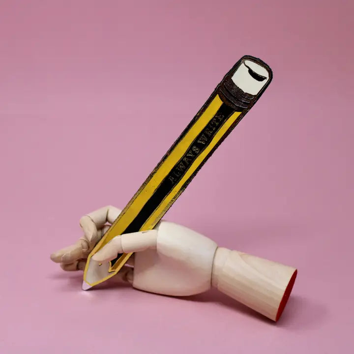 Black Always Write Pencil Bookmark x Ark