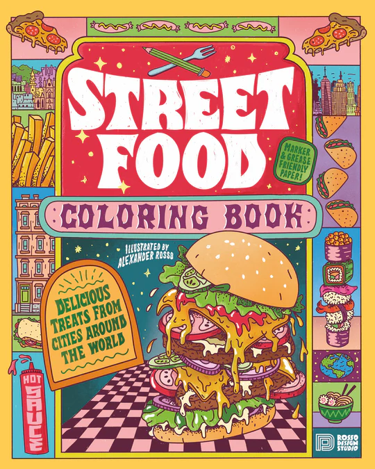 STREET FOOD COLORING BOOK x Alexander Rosso