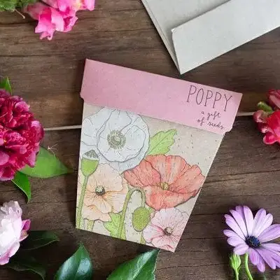 Poppy Flower Gift of Seeds x Sow 'n Sow