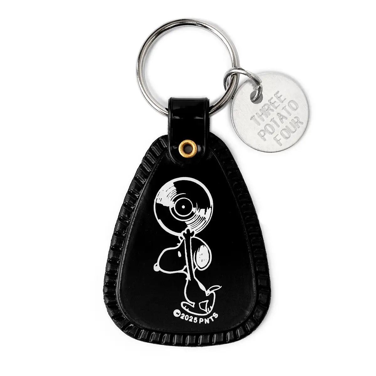 Peanuts Snoopy Record Saddle Keychain x Three Potato Four