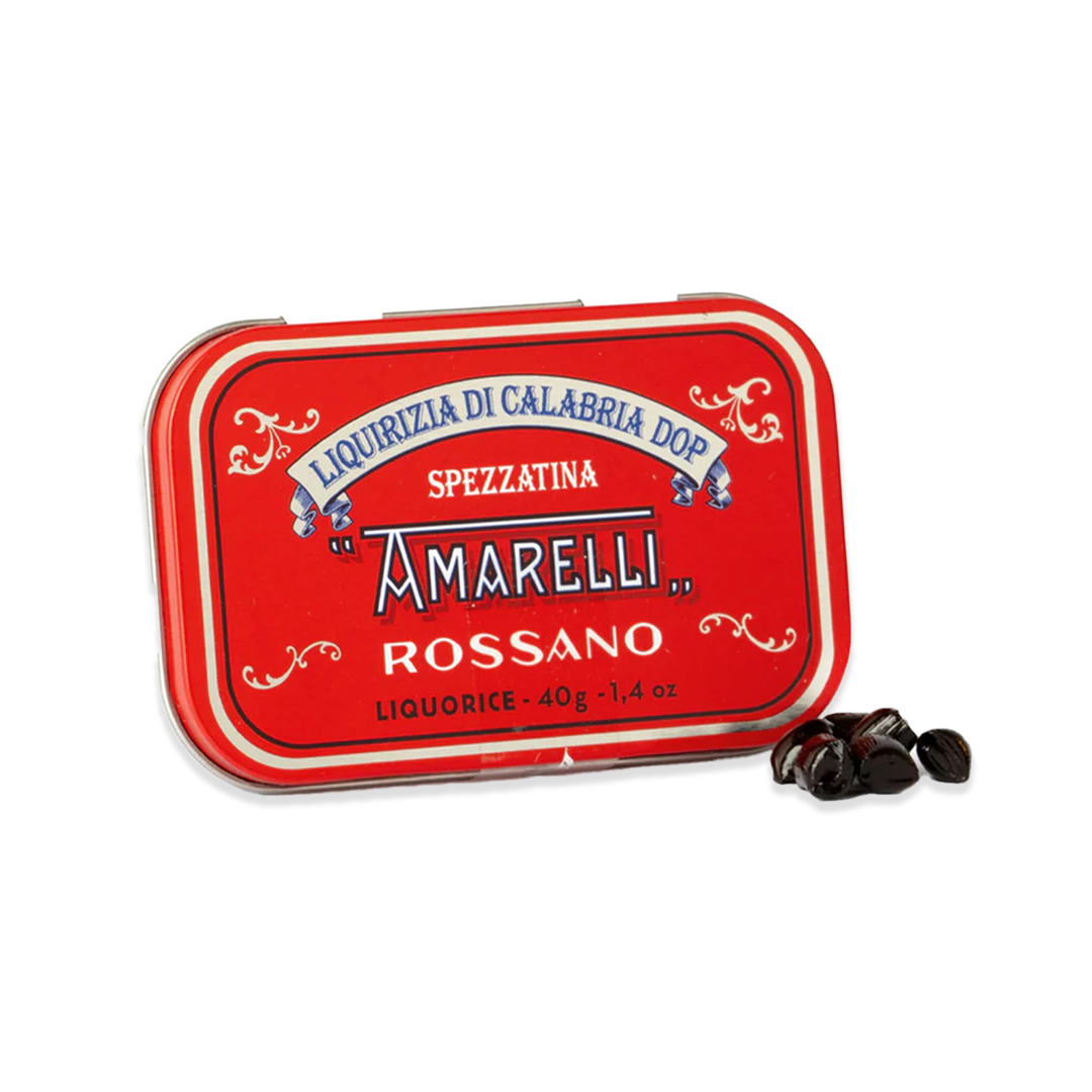 Rossano Pure Liquorice Tin x Amarelli