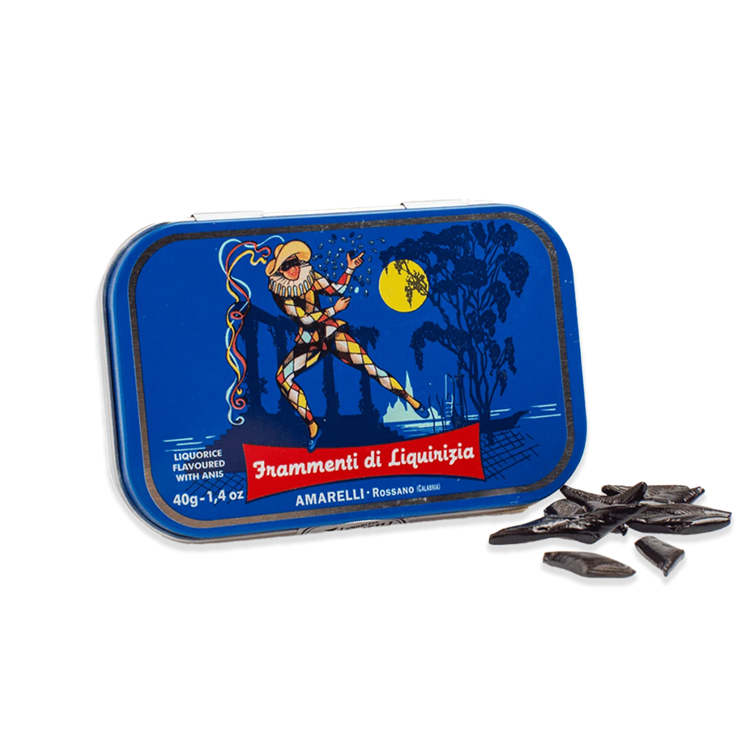 Arlecchino Liquorice Tin x Amarelli