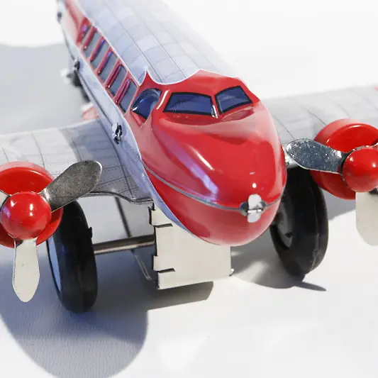 Airplane DC3 Red-Silver-die Blechfabrik eK