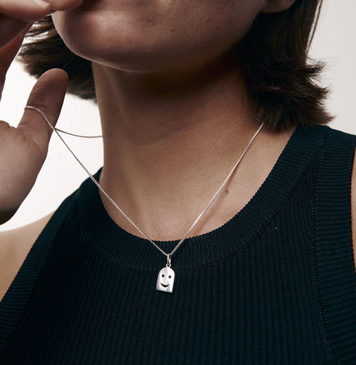 Nell x Meadowlark Headstone Necklace Sterling Silver