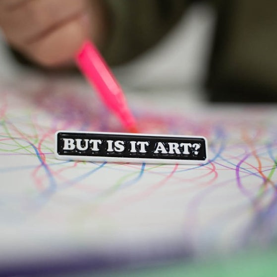 But Is It Art?  Enamel Pin - Pin Museum