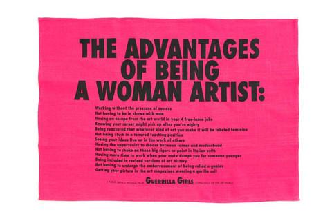 Advantages Of Being A Woman Tea Towel x Guerrilla Girls
