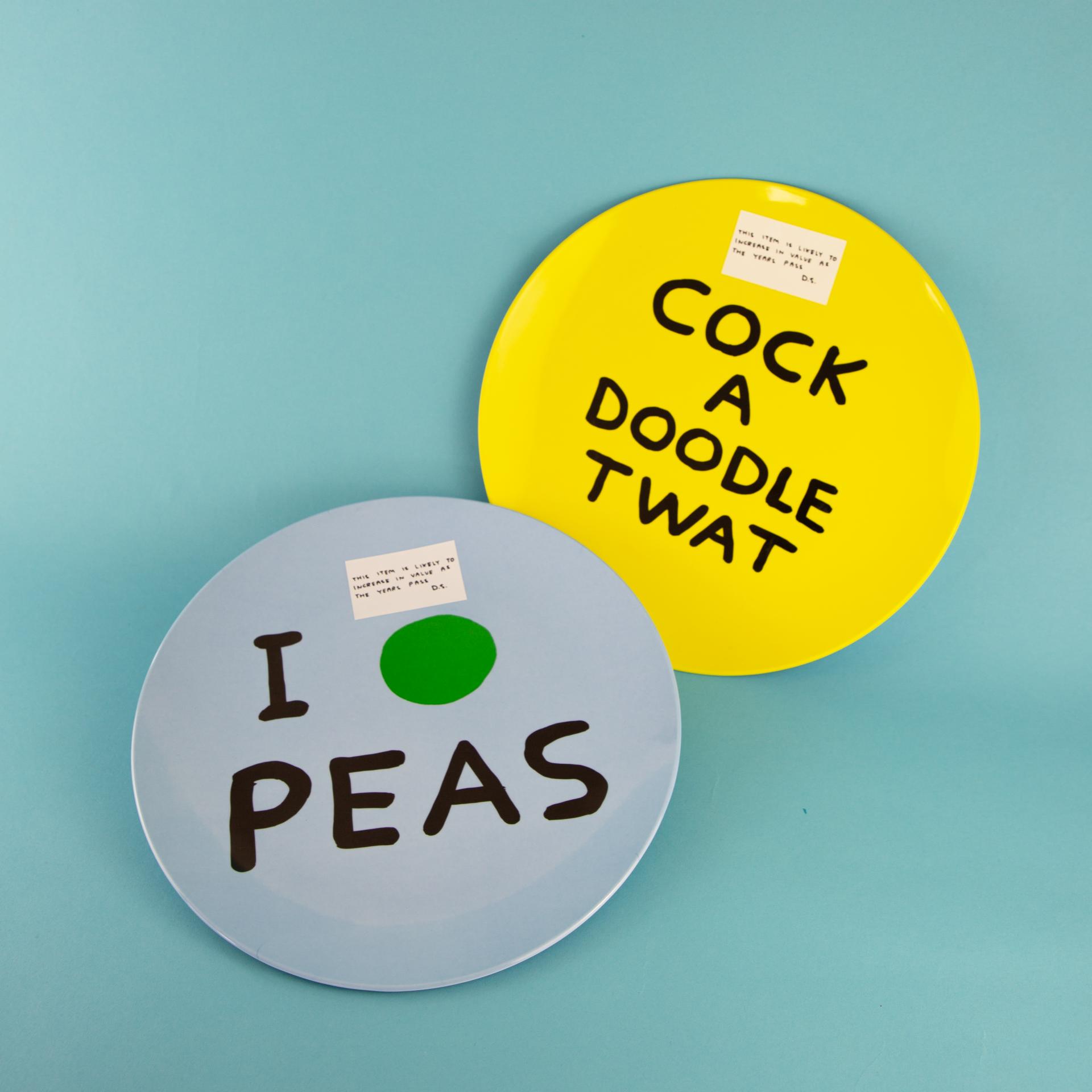 Cock A Doodle Melamine Plate x David Shrigley