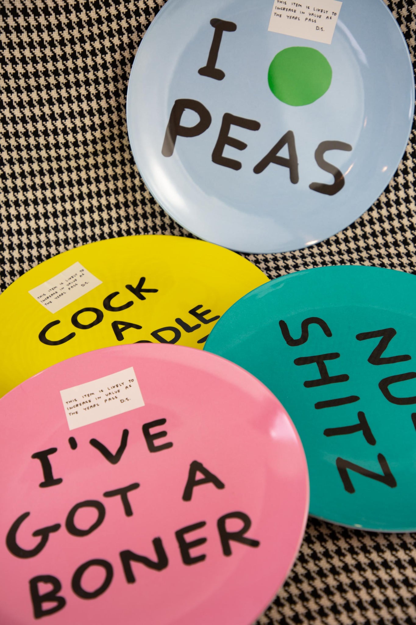 Cock A Doodle Melamine Plate x David Shrigley