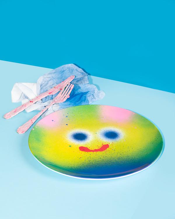 Buttercake Melamine Plate x Jon Burgerman