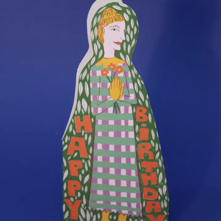 Flower Lady Shaped Greetings Card X Ark