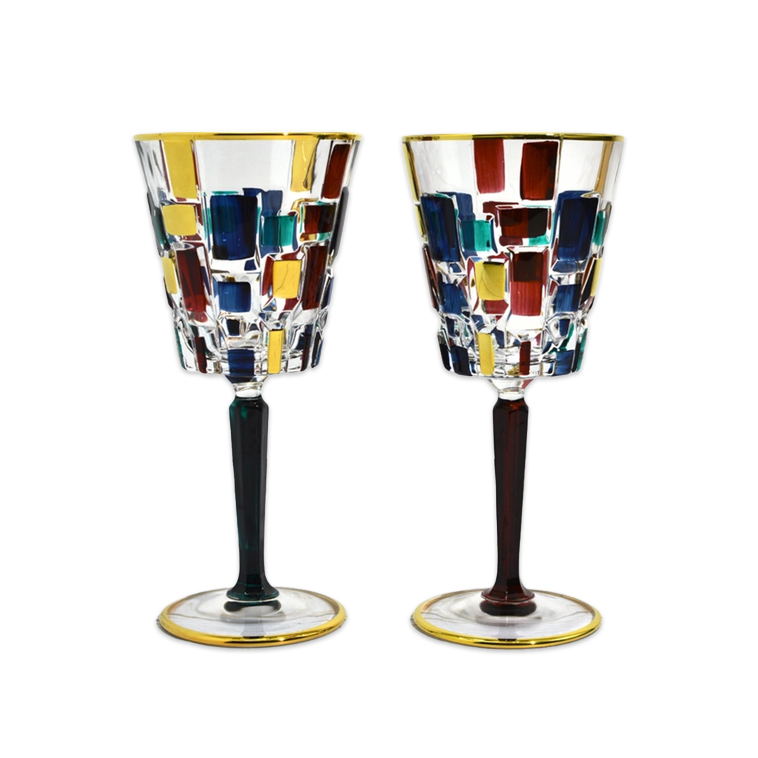 Etna Italian Crystal Wine Glasses