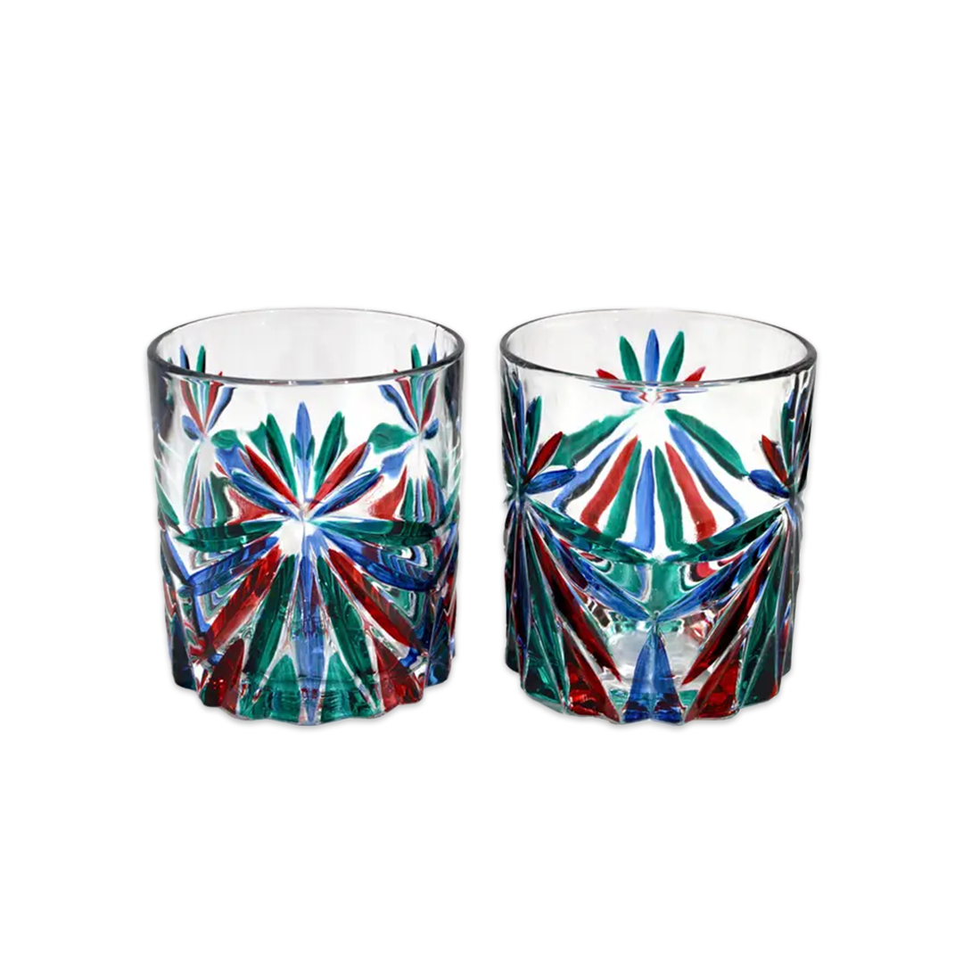 Starburst Italian Crystal glasses (dark)