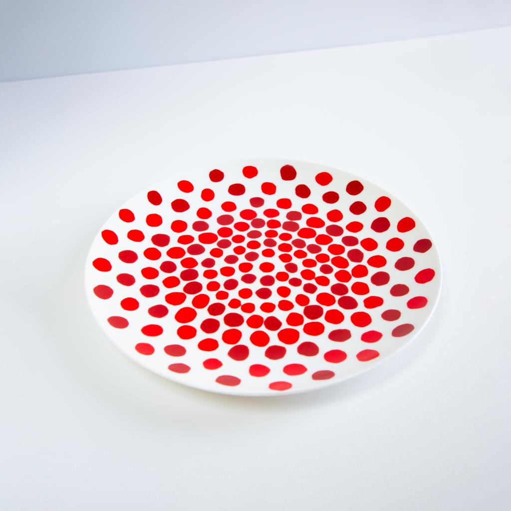 Fine Bone China Plate: Red Dots x Louise Bourgeois