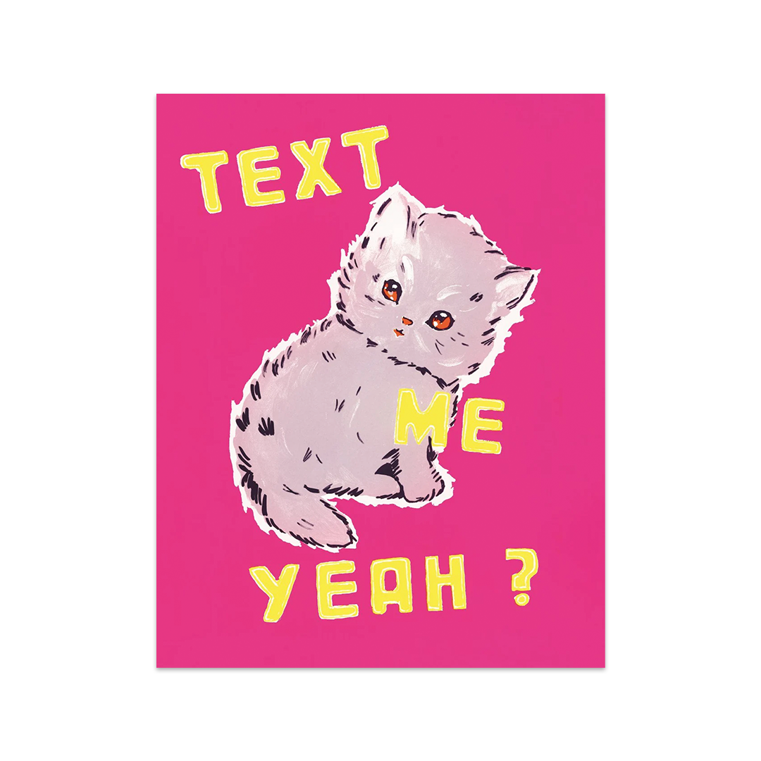 Text Me Yeah Tea Towel x Magda Archer