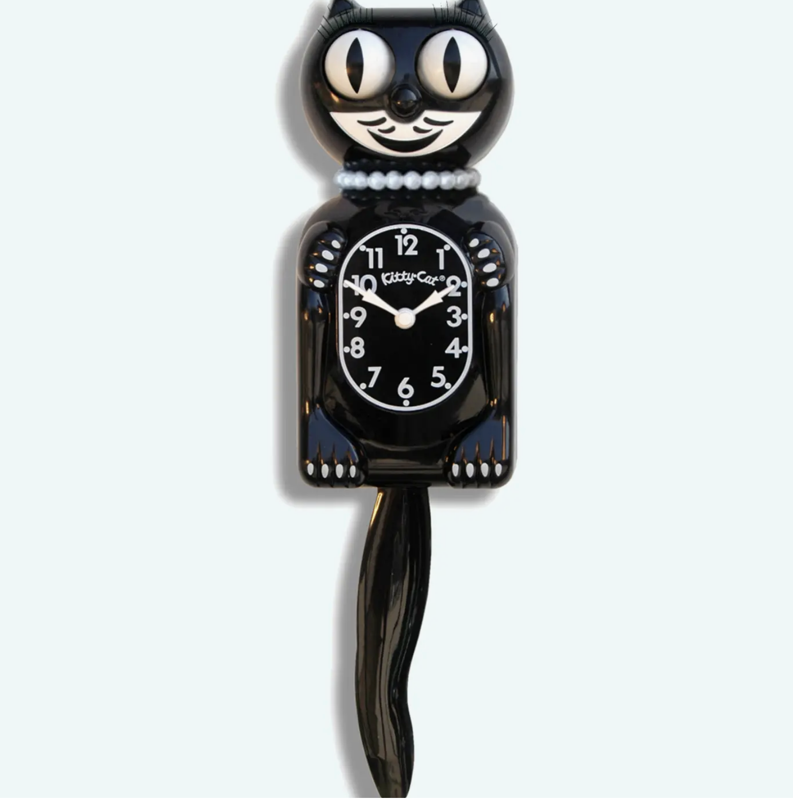 Miss Kitty Cat klock Black