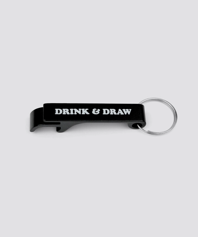 Drink and Draw Keychain - Pin Museum