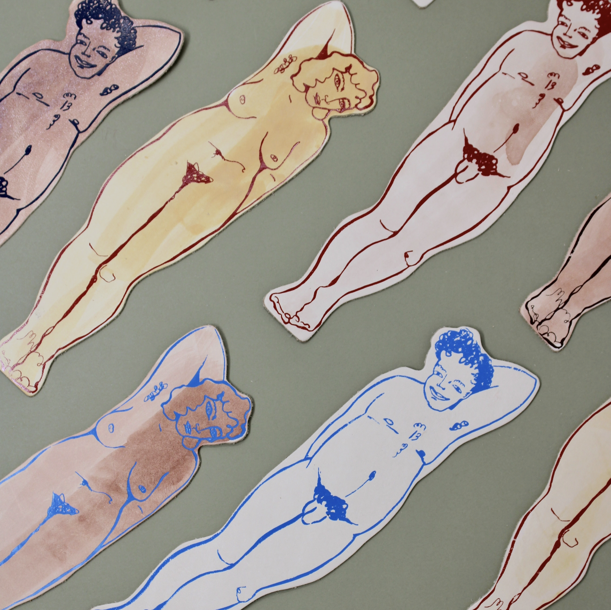 Relaxed Nude Man Bookmark x Ark