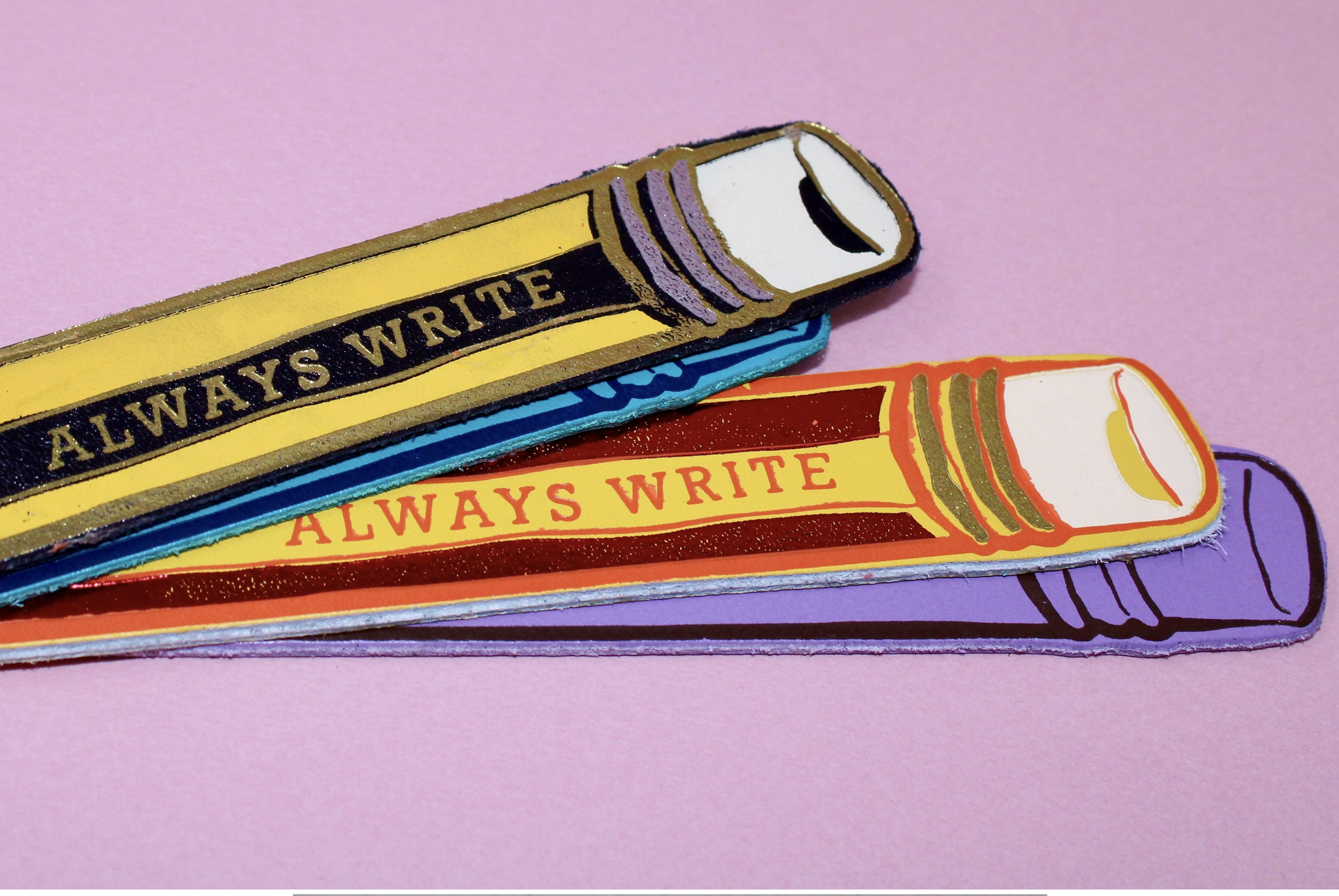 Hot Pink Always Write Pencil Bookmark x Ark