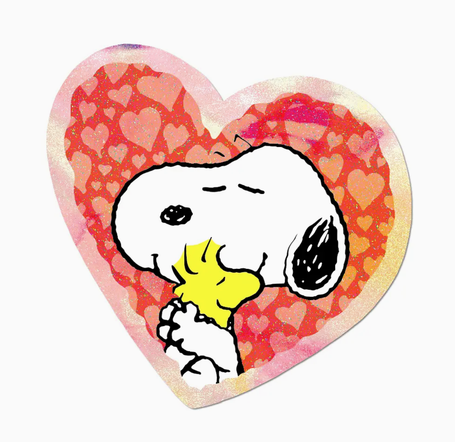 Holographic Snoopy Heart x Apply Stickers