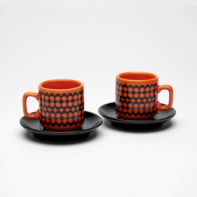 Hornsea Espresso Set of 2 Repeat Flower x Magpie