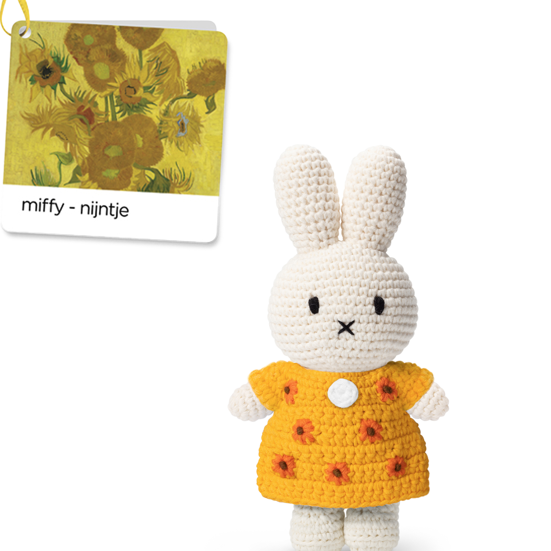 Miffy Van Gogh Sunflower Dress Handmade Crocheted Soft Toy