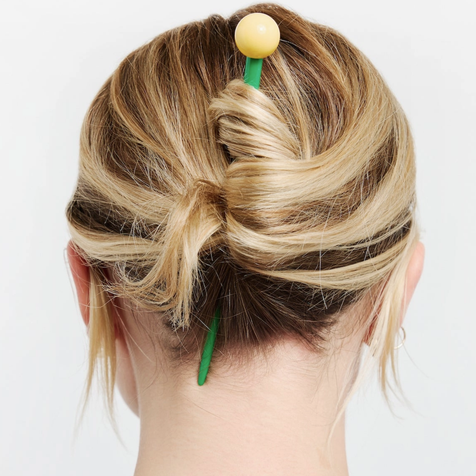 Gum Ball Hair Stick in Kelly and Lemon x CHUNKS