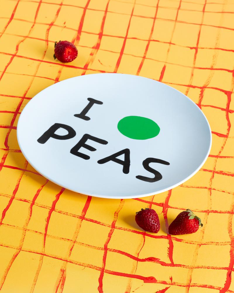 I PEAS Melamine Plate x David Shrigley