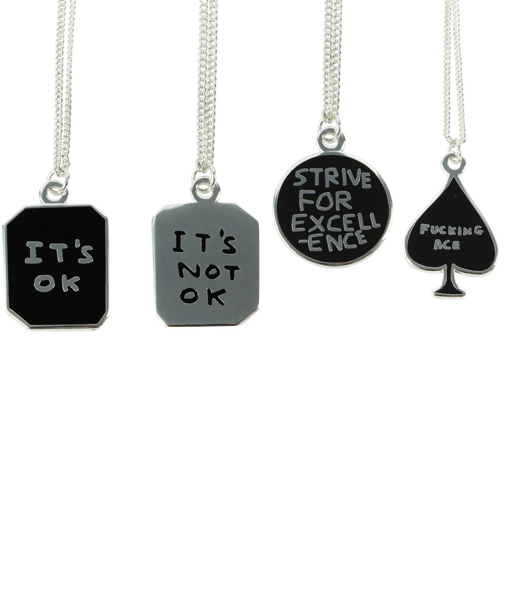 Strive For Excellence Necklace x David Shrigley