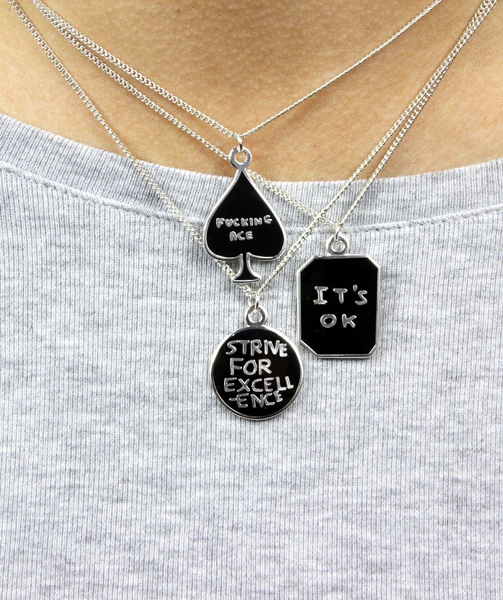 Strive For Excellence Necklace x David Shrigley