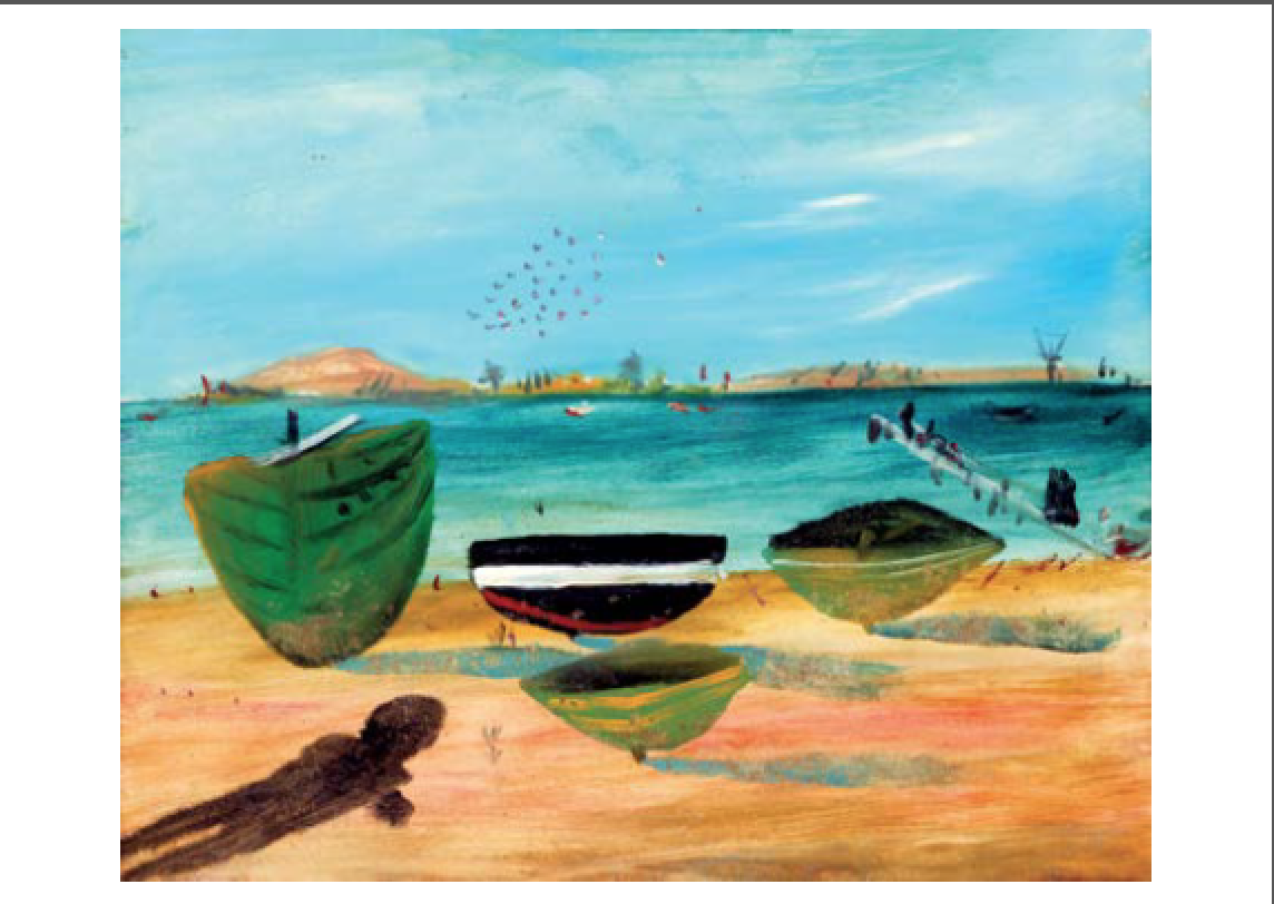 Sidney Nolan <br> Search for Paradise <br> Boats, St Kilda Postcard