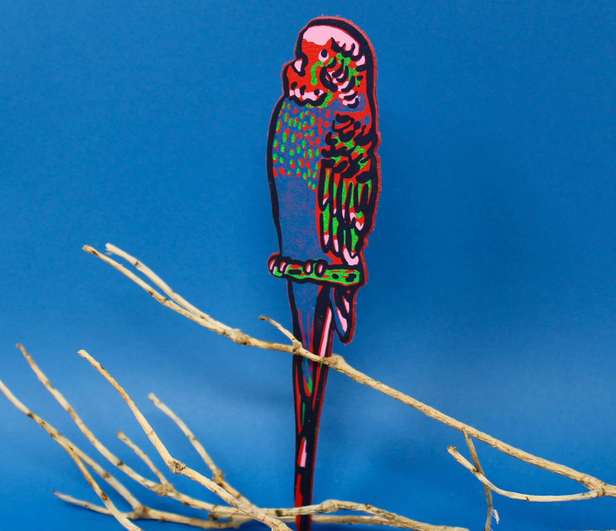 Budgie Bookmarks x Ark (Red/Blue)