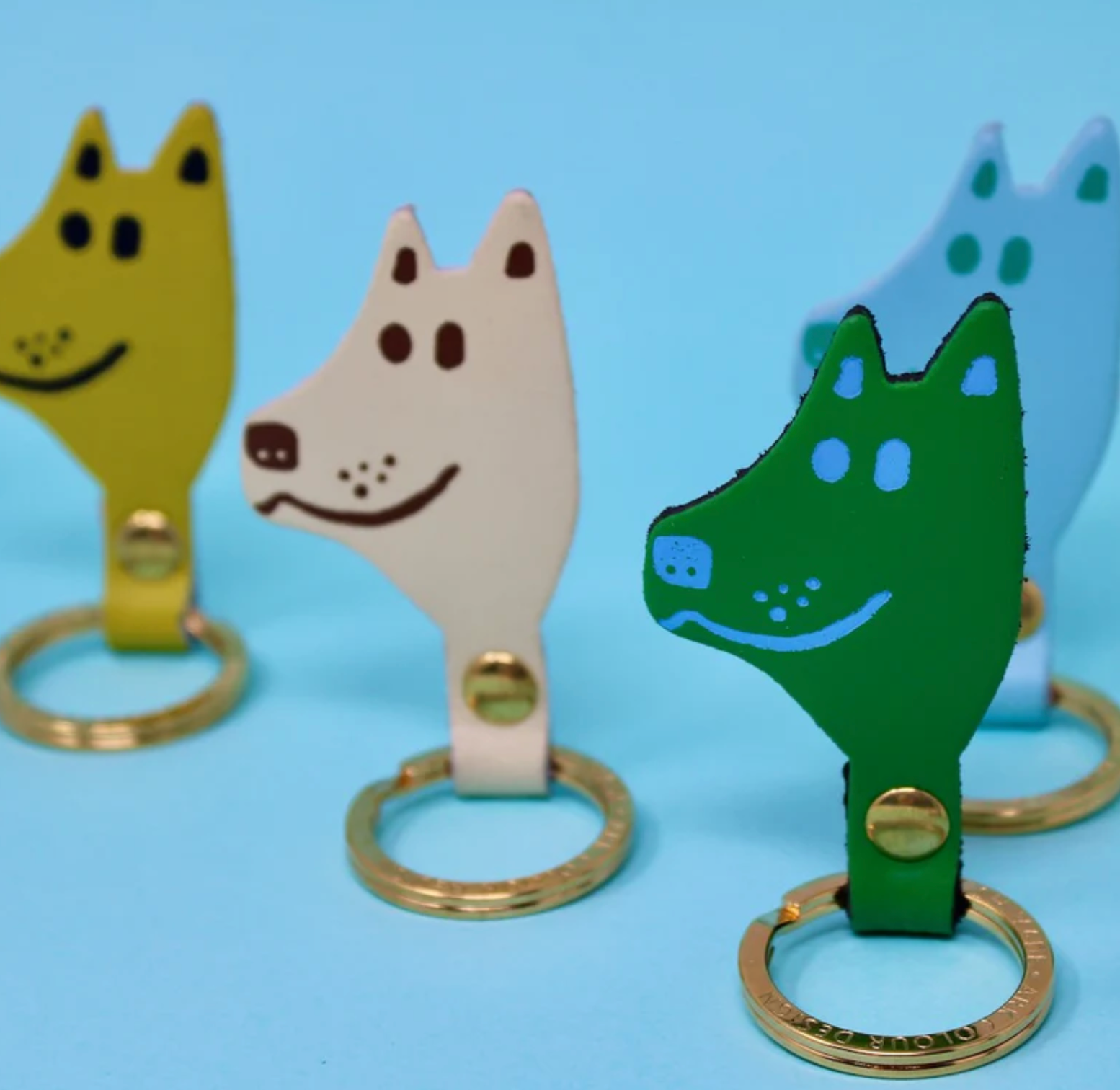 Dog Head Key Ring x Ark (Turquoise)