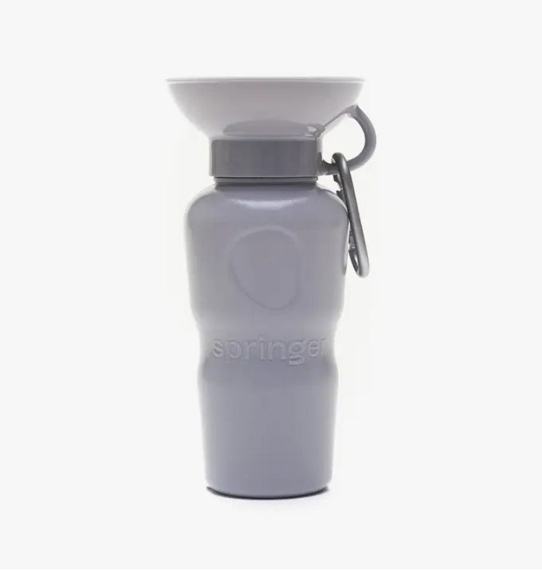 Classic  Doggy Travel Bottle Gray
