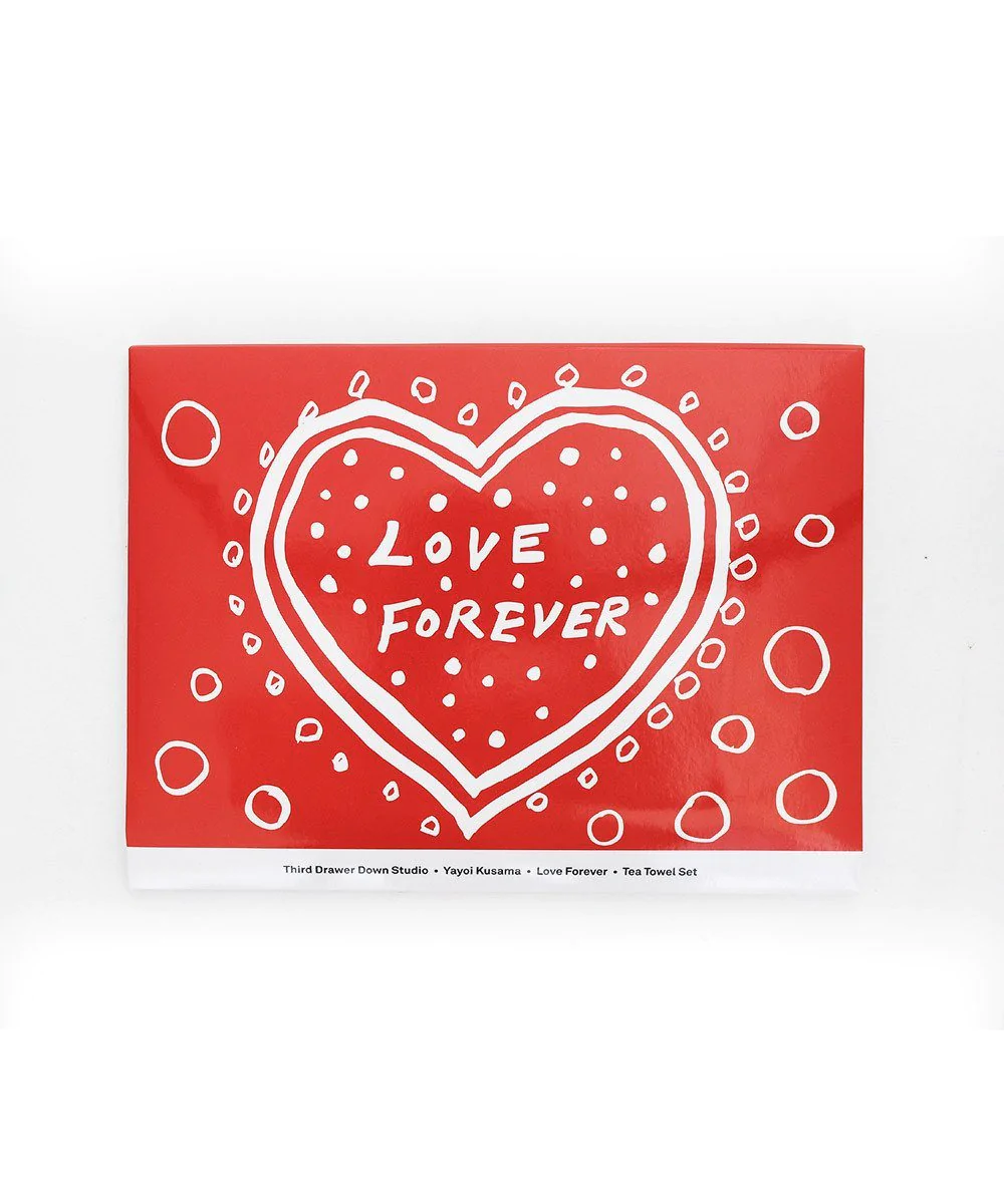 Love Forever Domestic Art Towel Set x Yayoi Kusama