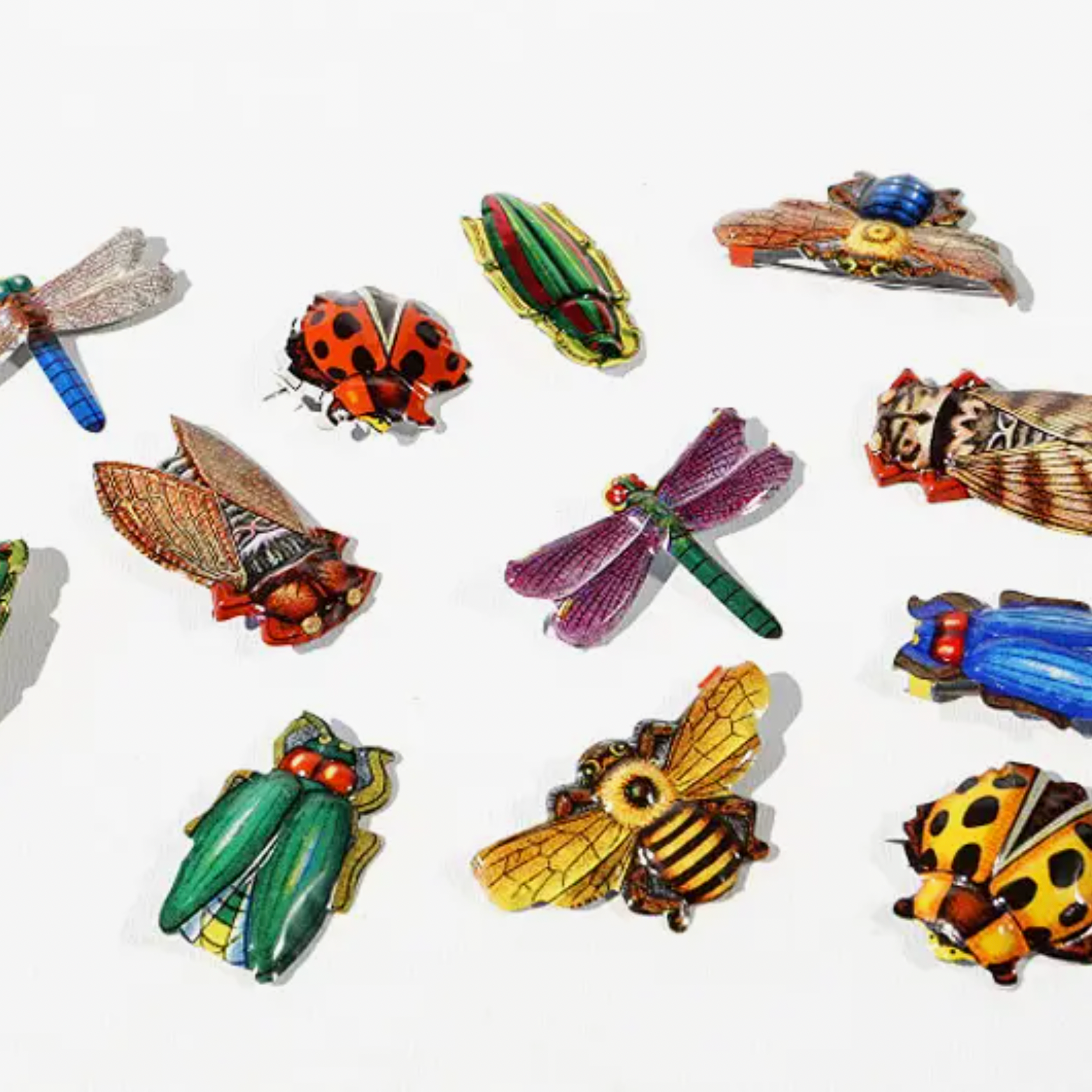 Nostalgic Japanese Insect Pin Badges