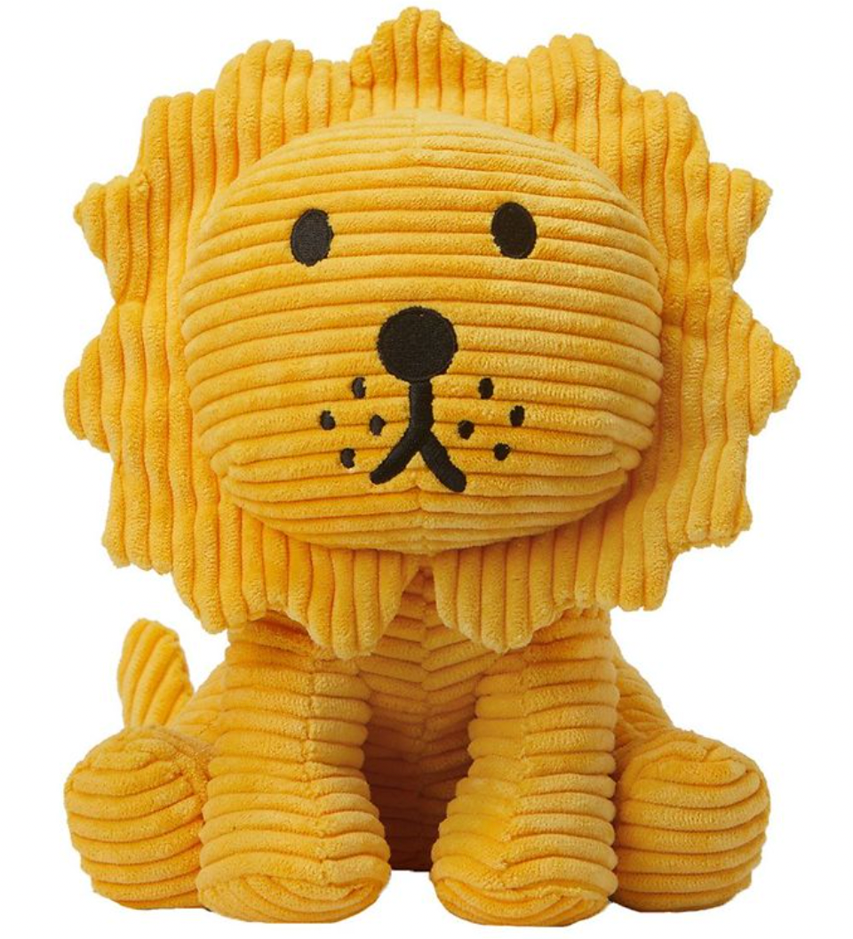 Yellow Lion Corduroy Plush
