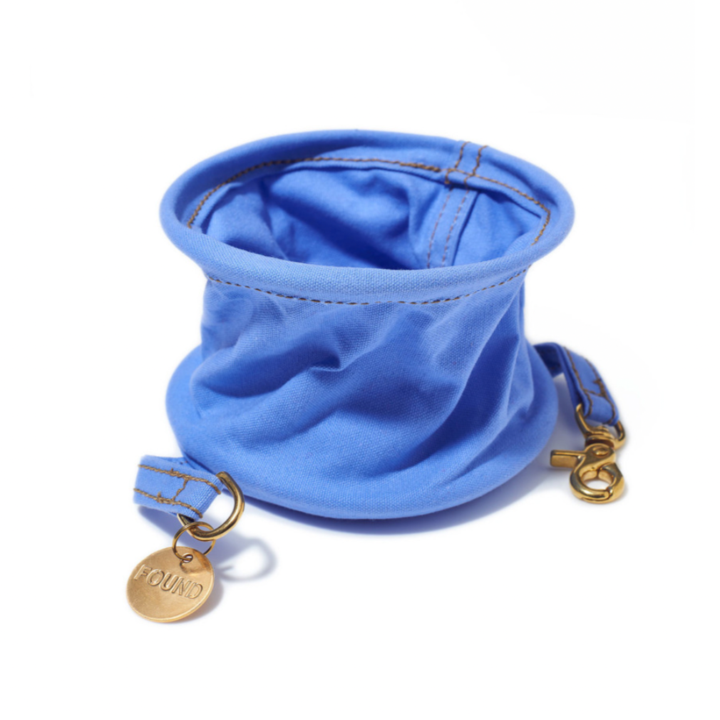Collapsible Pet Water Bowl x Found My Animal (Blue)