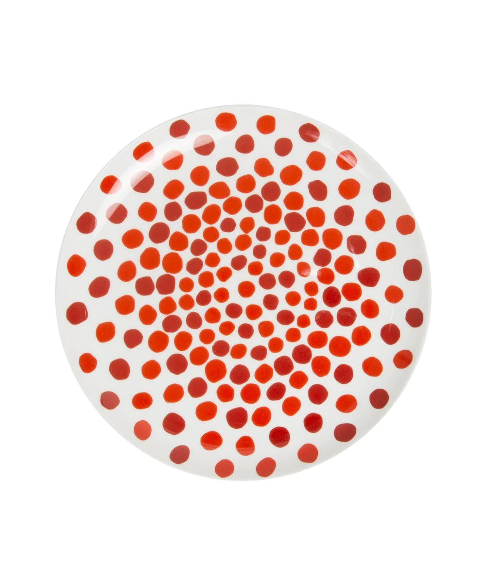 Fine Bone China Plate: Red Dots x Louise Bourgeois
