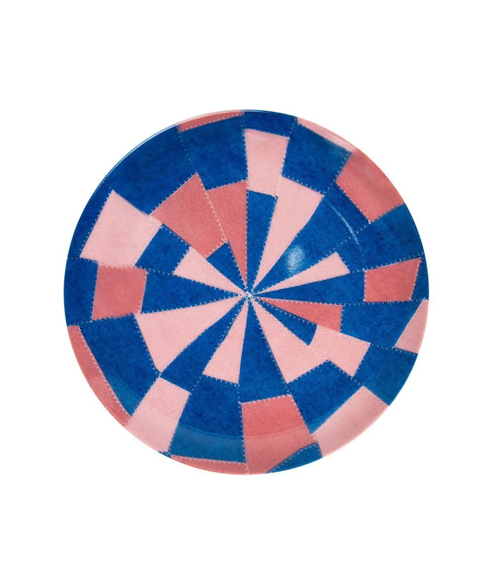 Fine Bone China Plates: Pink and Blue x Louise Bourgeois
