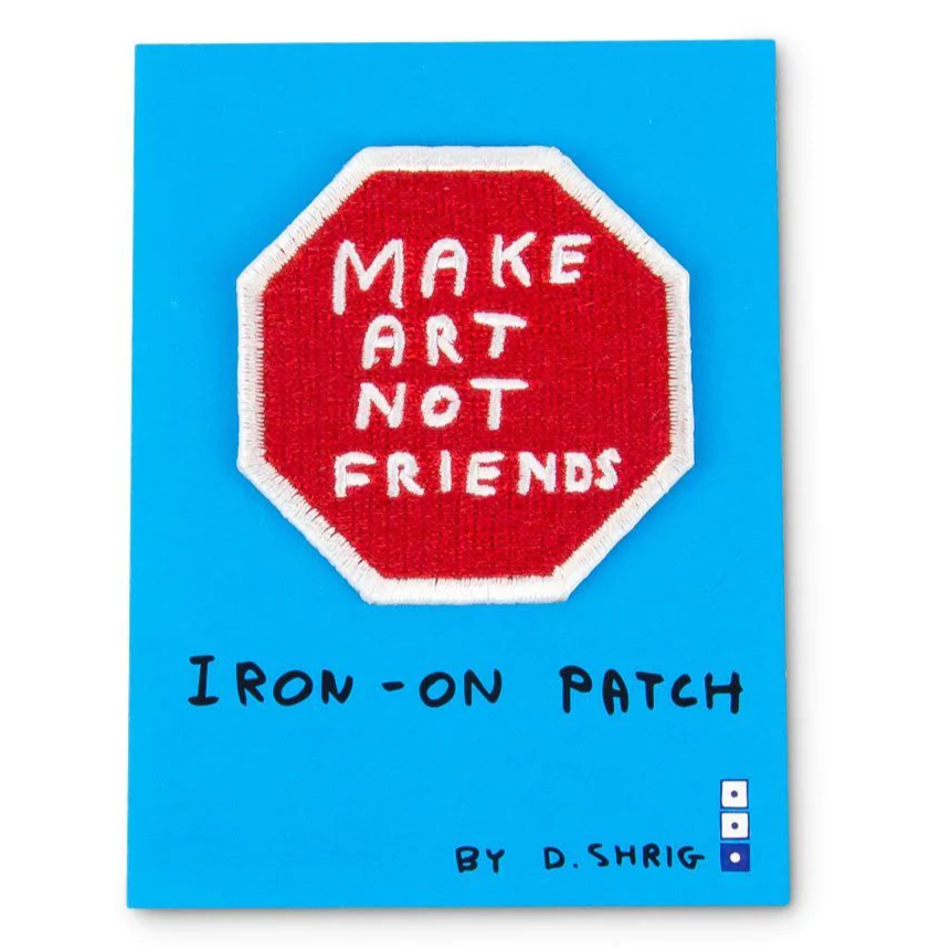 Make Art Woven Patch x David Shrigley