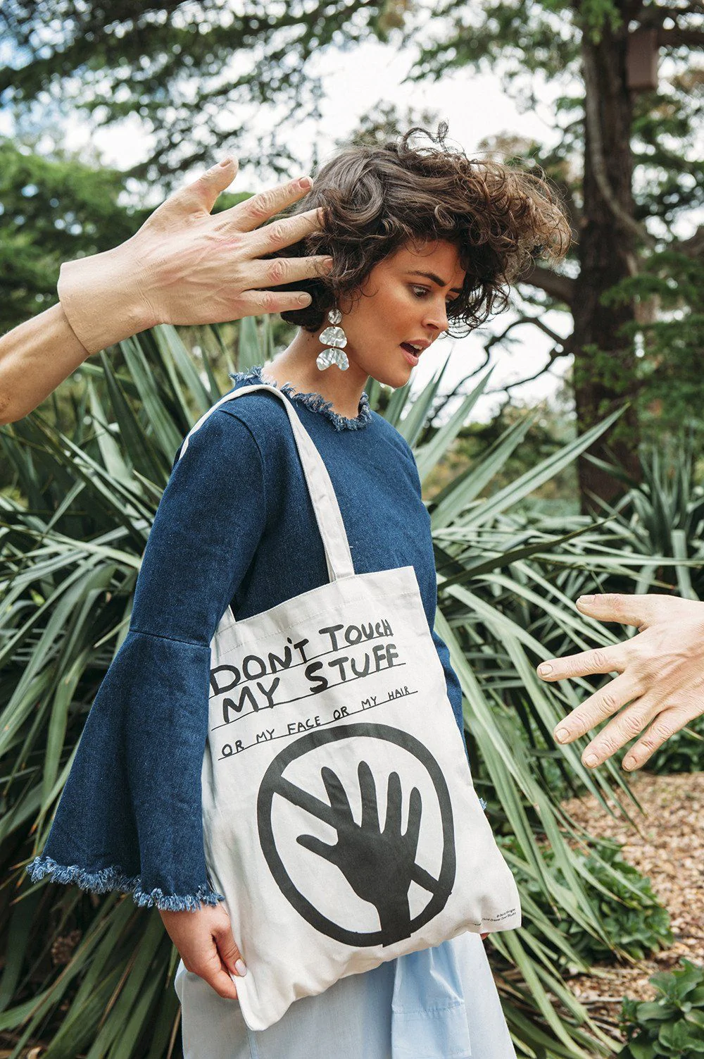 Don't Touch My Stuff Tote Bag x David Shrigley