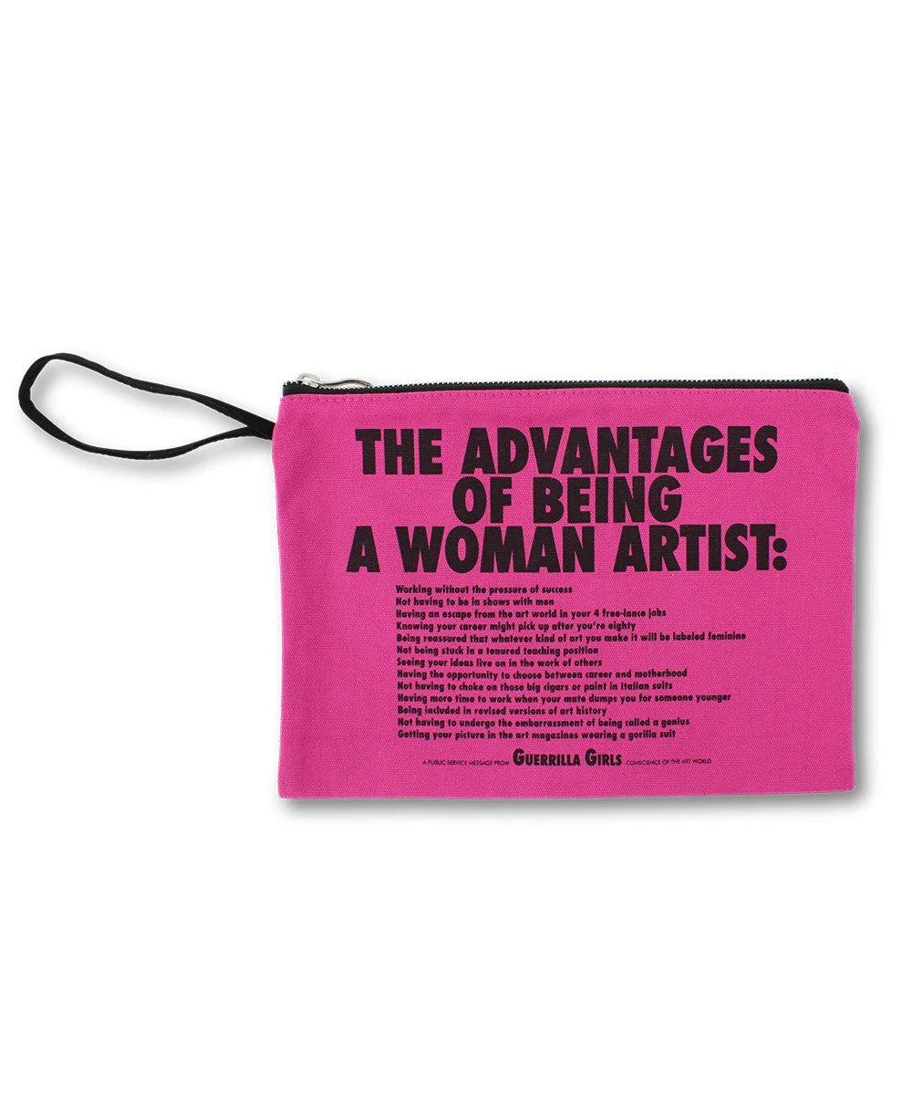 Advantages Of Being A Woman Artist Clutch x Guerrilla Girls